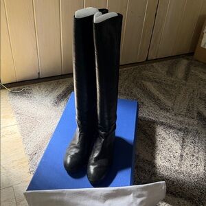 Stuart Weitzman 30 Eloise Hybrid leather and suede Boots